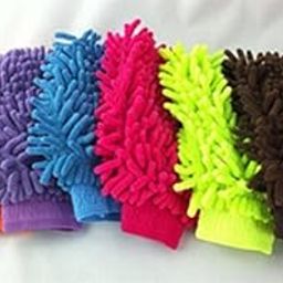 MorningVale PAN Pacific ISTF Double-Sided Microfiber Multipurpose Wash Mitt Gloves for House Car Glass LCD Cleaning - Set of 2, Multicolour-image-8
