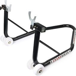 Grandbiker Universal Rear Paddock Stand with Spool Lifting Holders Only for KTM,Yamaha,Kawasaki,BMW,TVS,Bajaj,Hero,Mahindra,Triumph Street etc (Black)-11
