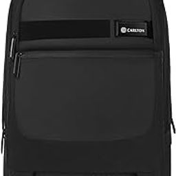 Laptop Backpack 20L With Rain Cover, Pockets for Hard drive, Passport Pocket & Air Cushion System | Midnight Black | Dorset 03-image-59