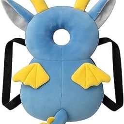 “DragonGuard Baby Head Protector – Cute Plush Dragon Safety Backpack Plush Toy Early Learning Cushion for Babies Head Protection, Anti-Fall Pillow with Adjustable Straps (Blue & Yellow)”-image-29