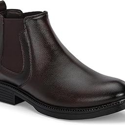 Mens Pinnacle Pulse Boots | Chelsea Solid High Top Regular Chukka Zipper Casual Semi Formal Shoes without Laces | Perfect for Parties, Outdoor, Trekking , Office | Versatile Comfort |Casual Shoes-image-5