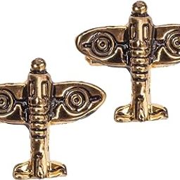 Men's Golden Alloy Cufflinks-22