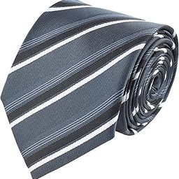Kovove Graceful Black Striped Neck Tie For Men-image-75