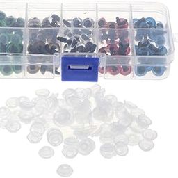 CALANDIS™ 100 Piece Multi-Color Glass Eyes w/Washers Kits for Doll DIY Making 10mm | Other Stuffed Animals | Stuffed Animals-image-39