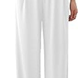 Women & Girls Black Women's Solid Color pinplet Elasticated Wide Banding Slacks Loose Fit Pants (Pant 145)-image-39