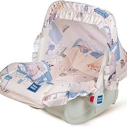 Mee Mee Cozy Carry & Rocking Chair 5 in 1 Multi-Purpose Kids Rocker, Adjustable Handle Carry Cot with 3 Point Safety Lap Belt | Cushioned, Washable with Canopy, 0 to 1.5 Years, Capacity 13 KG (Beige)-image-94