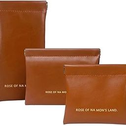 Small Pouches for Women - 3 Pcs Mini Multipurpose Pouch for Purse, Waterproof Self-Closing Portable Travel Makeup Pouch, Small Purse for Hand Bags, Coin Purse for Girls & Women (Brown)-image-61