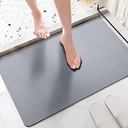 Nirency Bath mat, Water Absorbent and Non-Slip Bathroom Mat, Rubber Backing Carpet, Washable Quick Dry Bath Mats for Bathroom Floor, Bathtub, Shower Room (40 x 60 cm) Pack of (1)-image-28