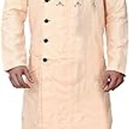 Basilio Men's Indo-Western Style Ethnic Set-109-Peach-picture-24