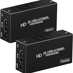 LinSeek HDMI Extender Over Single Cat5e/Cat6 /7 Cable Full HD Uncompressed Up to 165ft (50m) Support 1080p@60Hz,3D, EDID (Transmitter and Receiver) for Churches, Conference, Multimedia Home Theater-picture-12