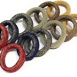 Women Glitter Elastic Hair Rubber Bands Girls Hair Scrunchy/Holder/Gum/Tie Accessories Ponytail Hair Holders.(Pack of 10)-image-87