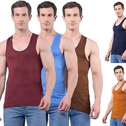 RKG Men's Assorted Pack of 5 Vest (MRVE-101-FNRN-Assorted-5)-image-74
