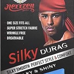 Sky Blue: Nexxzen Silky Smooth Durag 360 Waves Sky Blue-image-47