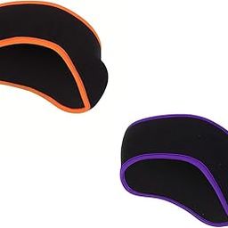 2 PCs Winter Fleece Ear Warmers Unisex Headband- Winter Ear Muffs for Men Women Kids in Cold Weather, Running Yoga Skiing Riding Bike Ear Cover (Orange & Purple)-image-75
