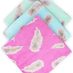 Handkerchief for Women, Leaves Print, 25 x 25 cm, Soft and Absorbent, Pack of 6, Microfiber Handkerchief, Small Size-image-81