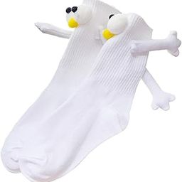 Magnetic Suction Doll Couple Socks Soft Couple Holding Hands Sock white-image-17