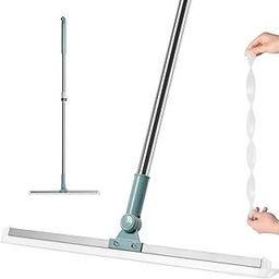 TWCY Multifunction Magic Broom,Silicone Floor Squeegee Broom with Long Handle,Scraping Besom for Floor Bathroom Kitchen Shower Tile Pet Hai (Silicon)-11