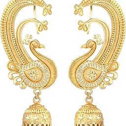 Jewellery for Less Gold Plated Copper Earrings For Women-0