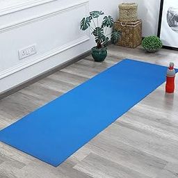 ESTACELL Yoga Mat For Exercise : Home Workout Mats for Women, Men & Kids, Anti Slip Gym Mats, Mat for Meditation, Pilates & Gymnastic, Non-Slippery, Soft & Foldable Travel Mattress, 4mm Thick, Blue-image-73
