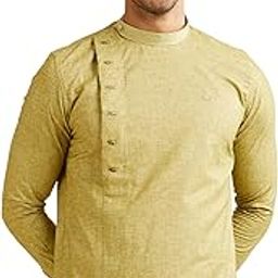 Men's Viscose Blend Solid Side Open Short Kurta (1pc)-image-31