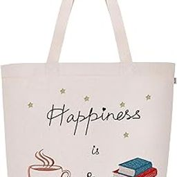 by Q-one Handcrafted Canvas Embroidered Large Tote Bags for Women with Zip, College Bag for Girls, 100% Organic Cotton Tote Bag for Traveling & Daily Use-image-30