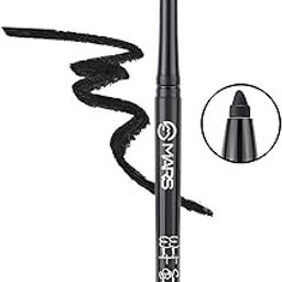 MARS Won'T Smudge Long Lasting Waterproof Super Black Matte Pencil Kajal (Jet Black, 0.35 G)-48