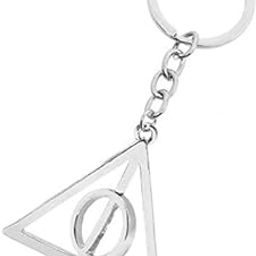 Harry Potter's Rotating Triangle Logo Metal Key Chain For Boys And Girls-picture-45
