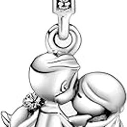 Sterling Silver 925 Heart Pendant for Bracelets Necklaces Valentine's Day Mother's Day Jewelry Gift for Women Girls-21
