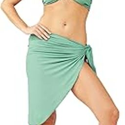 Halter Ribbed Bikini Set for Women with Sarong Skirt for Women Beach Wear | 3 Piece Beach Dress for Women | Swimsuit Set for Women-image-97