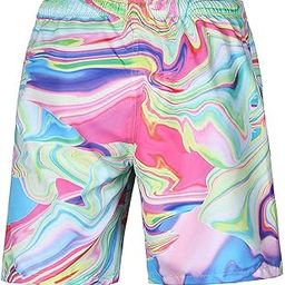 Men 3D Graphic Casual Shorts Board Pants Beachwear Swim Trunk Stripes3XL| Mens Clothing | Swimwear|1 Piece Casual Shorts-image-69