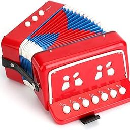 Bestie toys Kids Accordion,Toy Accordion for Kids Ages 3 5 9 7 10 12 Child Children Toddlers Beginners Mini Accordion Musical Instrument 10 Keys Button Small for Boy Girls-image-79