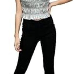 Women's Polyester Solid Sleeveless Casual Top (Grey_XL)-image-32