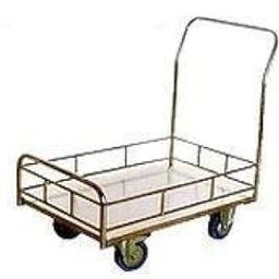 DG DEXAGLOBAL Stainless Steel Platform Trolley with Grill for Commercial Use V1 (LWH 31" x 16 "x 30" Inches)-image-20