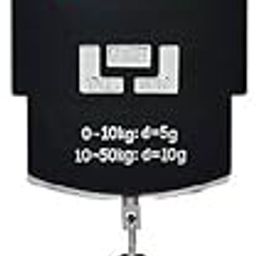 Skeisy New A08-Hook, Portable Electronic Scale up 50kg x 10gm, tare, Unit, On & Off Weighing Scale (Black), 5g/10g Accuracy, Black-34