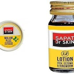 Dr Skin Sapat Lotion-24 ml & Sapat Malam-14gm | Useful in Itch,Eczema & Ringworm-image-48