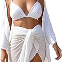 MATAJI INFINITY Women's White Beach Sarong – Lightweight Swimsuit Cover Up Wrap-53