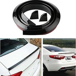AutoBizarre Car Black Rear Spoiler Wing Lip Trunk Lip Dicky Skirt Universal for All Cars - 1.5 Meters x 35mm-29