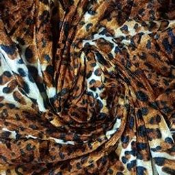 Alina Moda Printed Velvet Winter Fabric (Tiger Print 1.5 mtr)-19