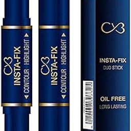 Cvb 2in1 Contour Stick For Face Highlight+Contour Insta-Fix Duo Stick Oil Free Long Lasting-picture-51