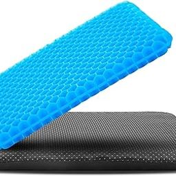 BIGXEN Egg Gel Seat Cushion, Breathable Gel Cushion Chair Pads with Non-Slip Cover for Home Office Car Wheelchair, Honeycomb Design As Seen On TV-1PCS-24