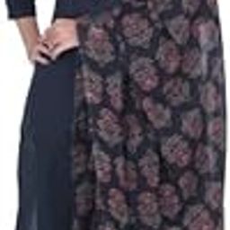 Women Pure Cotton Handblock Printed Full Length Ajrakh Dupatta (Maroon - Black)-12