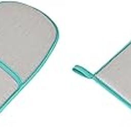 UJEAVETTE 2Pcs Ironing Gloves Anti Heat Portable for Clothes for Bedroom Steaming Mitten Dark Gray-image-61
