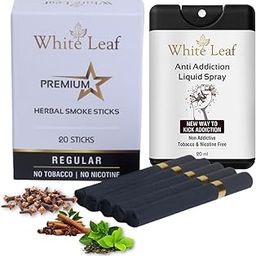 Premium Herbal Ayurvedic Herbs Cigarettes Regular Flavour(Pack Of 20) With 20ml Shot Non Addiction - 100% Tobacco Free/Nicotine Free |Smoking Cessation(Non Addictive)-image-80