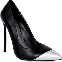 london rag Black Cidra Silver Dip Stiletto Sandals-picture-30
