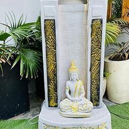 Homestead DECORE Solution Water Fountain for Home Decor,Office Decor| Water Fountain for Indoor & Outdoor| Big Size Buddha Fountain for Home Decor | Big 4 feet Fountain for Home-picture-0