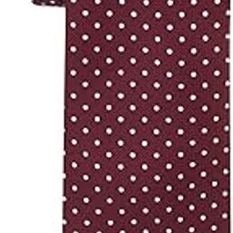 Alliance Maroon with White Polka Microfiber Necktie For Men-image-41