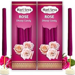 Hari Seva Natural Dhoop Candy Pack of 2 - Rose - Made with Sambrani, Guggal, Resin & Herbs | Vegan, Chemical-Free |Ideal for Pooja, Meditation & Purification-image-26