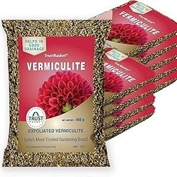 TrustBasket Vermiculite (Set of 10) 450 Grams for Gardening and hydroponics | 100% Natural Vermiculite | an Organic Soil additive | Improves Soil Aeration, Drainage, and Porosity-image-35