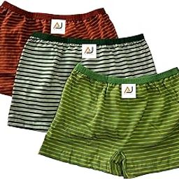 Pack of 3 Pure Cotton All Day Comfort Underpant High-Waist Nicker for Women| Multi-Colour Broad Tummy-Control Boys Shorts Nicker-picture-21