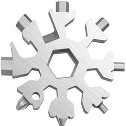 Troddle 18-in-1 Snowflake Multi-Tool – Portable, Compact, Includes Bottle Opener, Screwdrivers, Wrenches & More-11